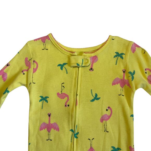 Infant Footed Pajamas 2 Pk Elephants and Flamingos Size 24M - Picture 3 of 13